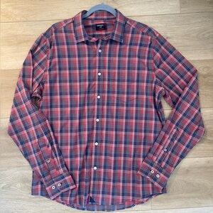 Untuckit Plaid Performance Button Down